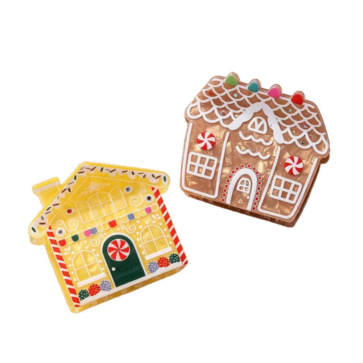 Christmas Gingerbread House Hair Clip