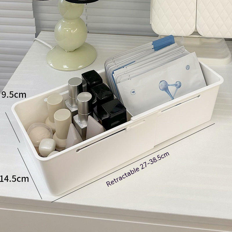 Telescopic Cosmetic Drawer Storage Box - Home Bathroom Organizer