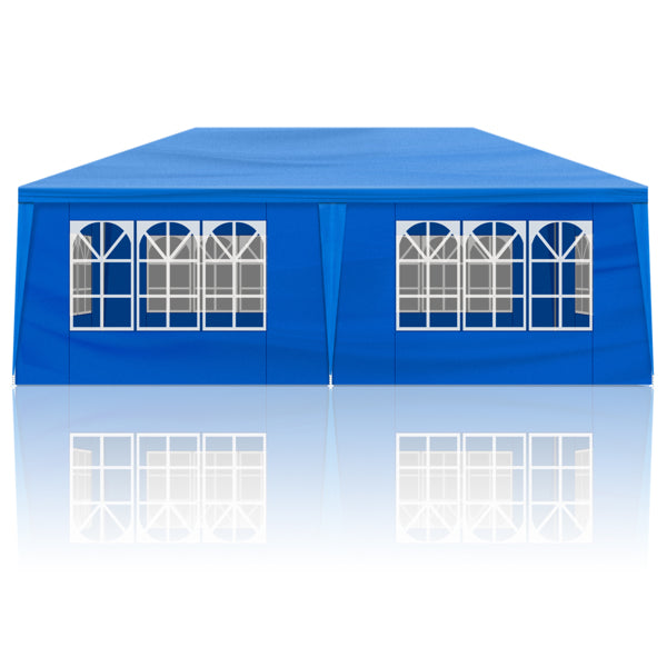 10x20 Outdoor Party Tent with Removable Sidewalls - Blue