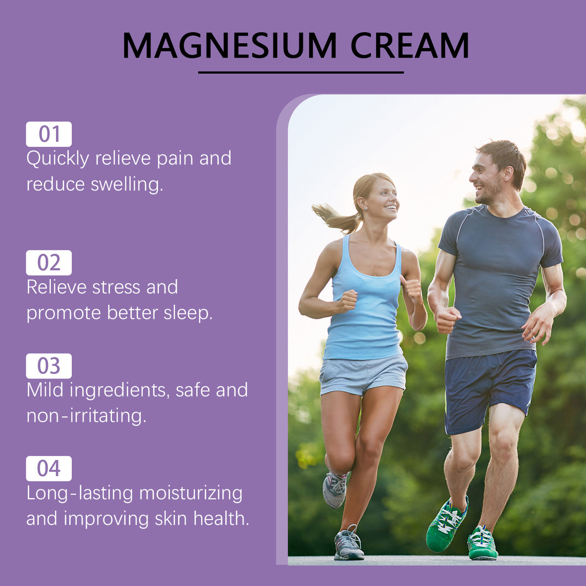 Magnesium Body Cream for Joint Relief - 60g Soothing Massage Lotion
