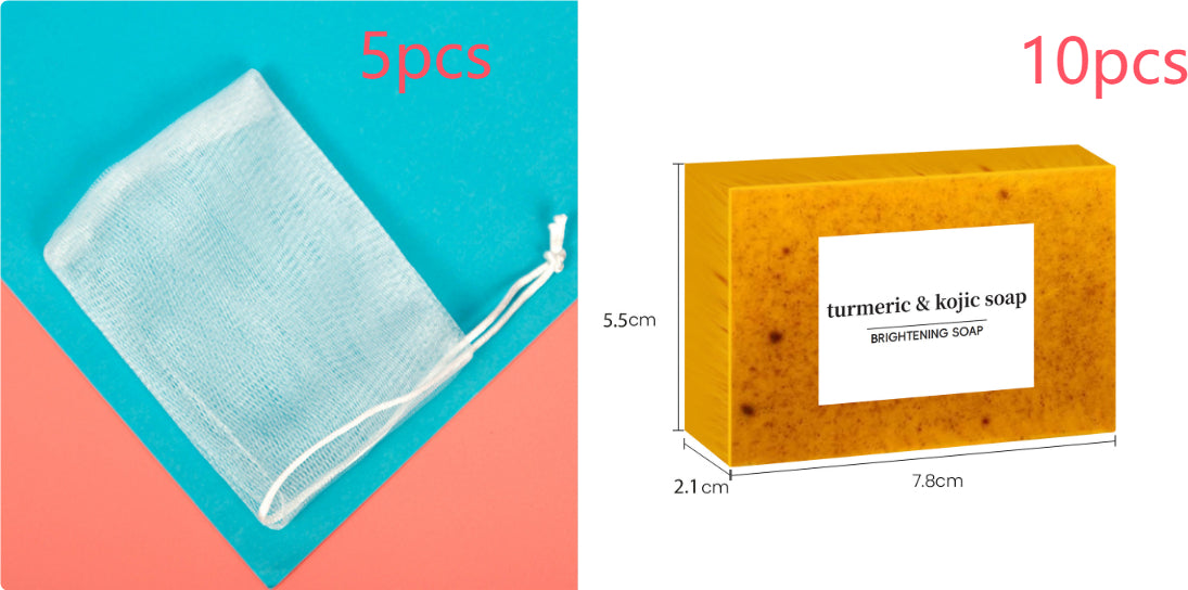 Natural Herbal Turmeric Lemon Ginger Cold Process Soap Set - All Variants