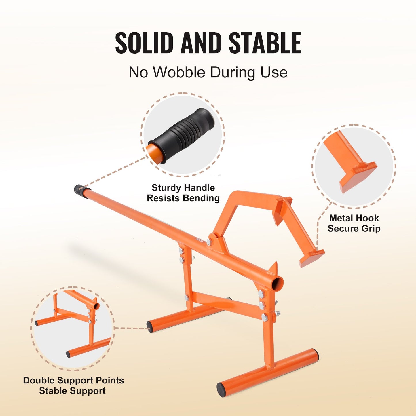 Heavy Duty Log Lifter 46.5 Inch for Logs up to 15 Inch Diameter - Garden Tool