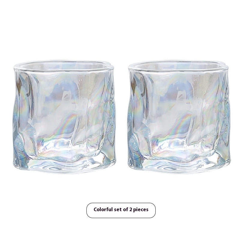 Transparent Twisted Glass Cup Minimalist Drinkware for Home & Kitchen