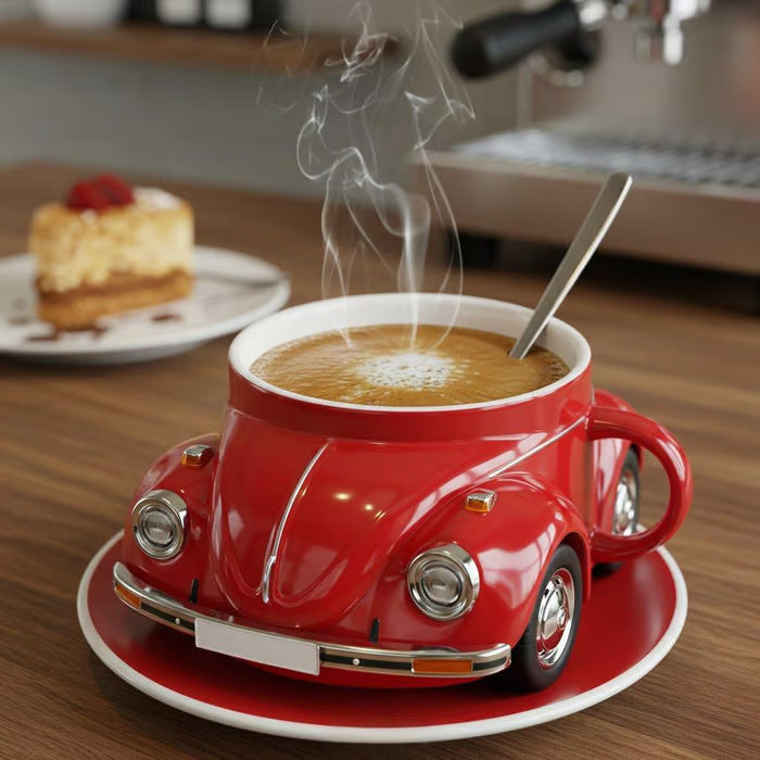 Beetle Shaped Resin Coffee Cup - Unique Gift for Coffee Lovers