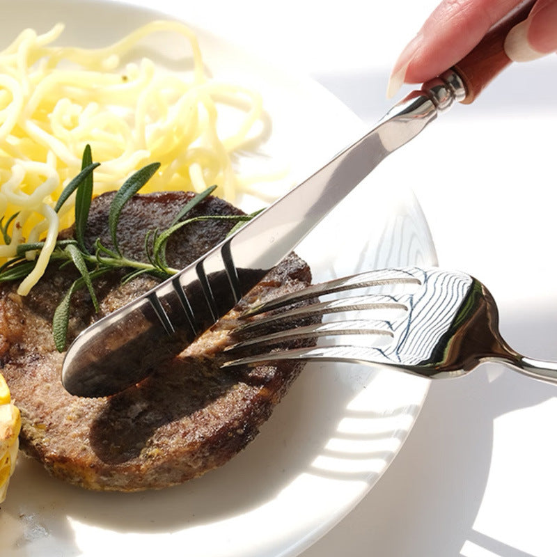Japanese Style Stainless Steel Knife Fork Spoon Set for Hotel & Home