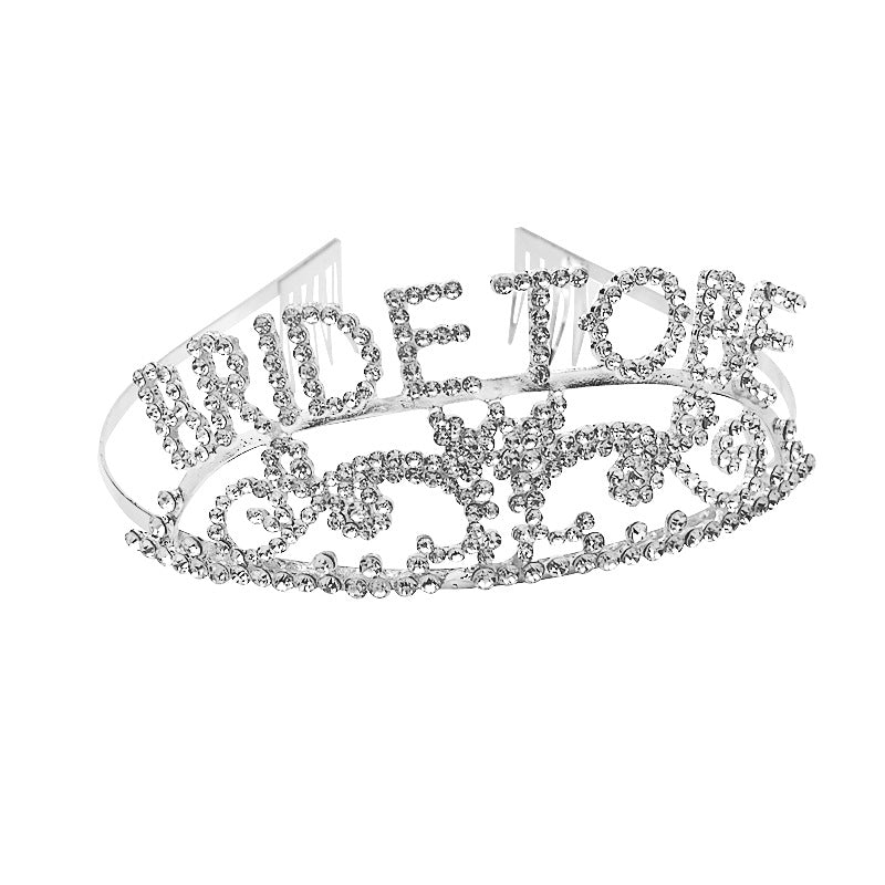 Silver Bridal Crown Tiara for Wedding & Bride-to-Be
