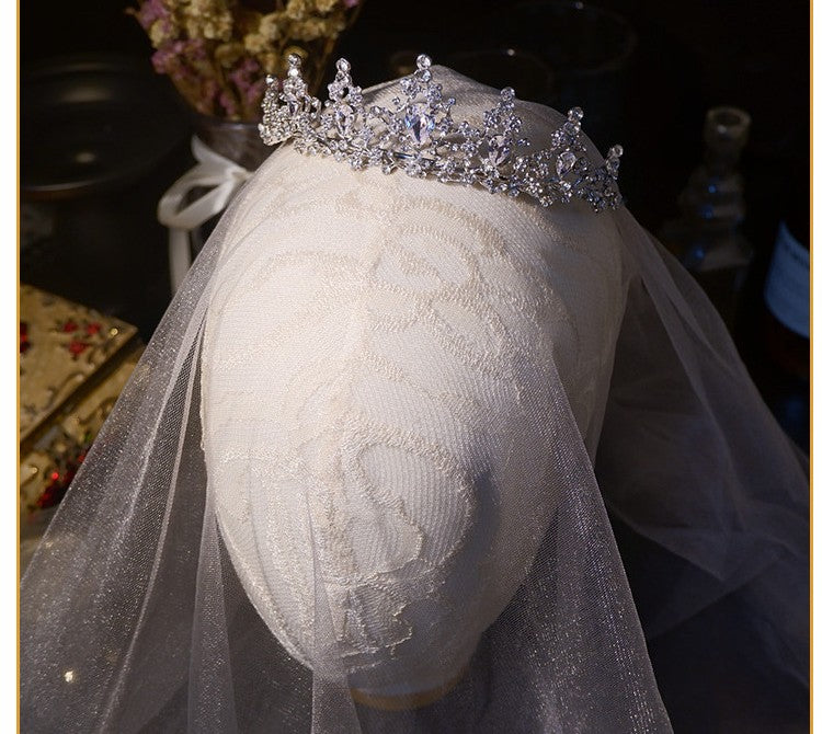 Children's Rhinestone Crown Tiara - Adjustable Zircon