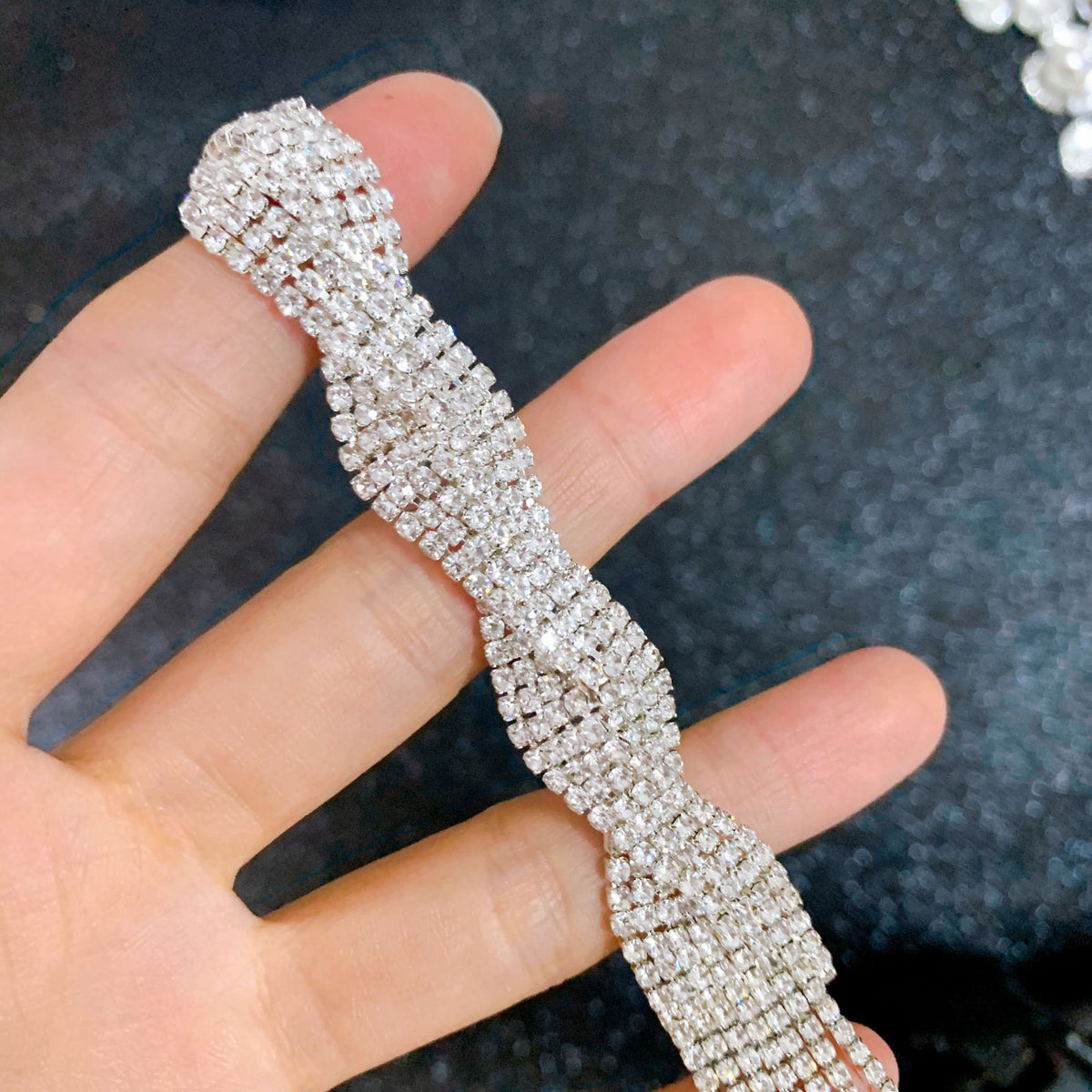Rhinestone White Headband