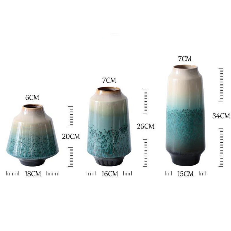 Chinese Style Ceramic Vase for Living Room Decor Multiple Sizes