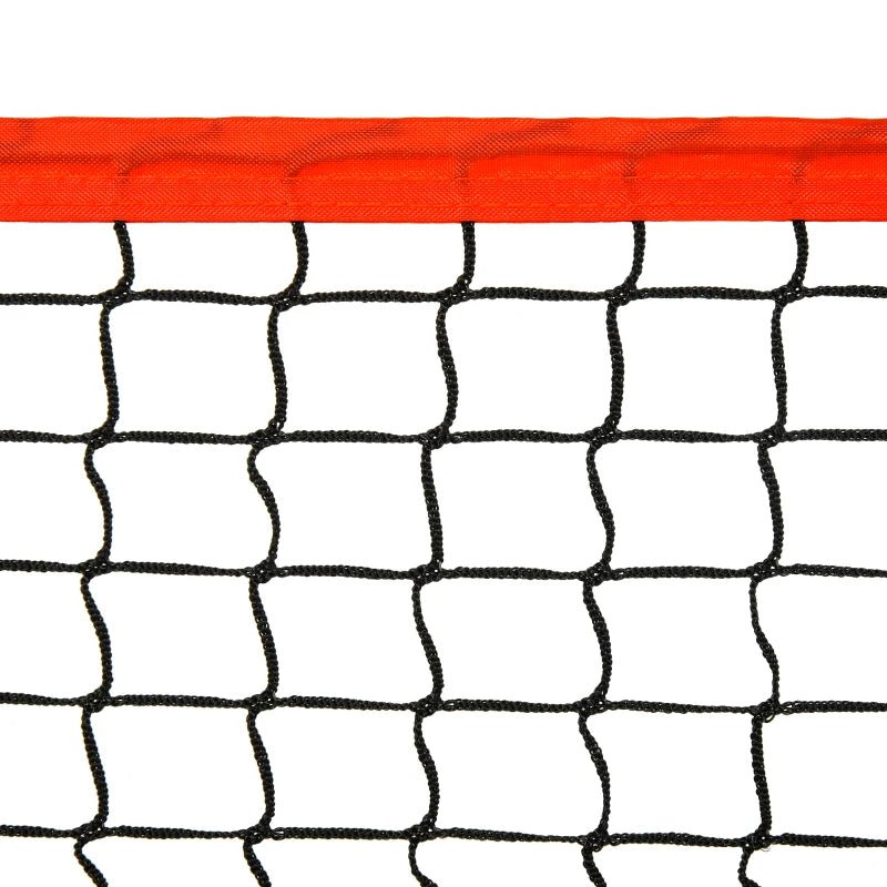 10ft Portable Soccer Tennis Net with Sideline & Storage Bag - Red