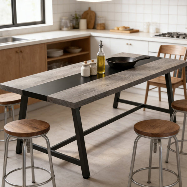 Spacious Rectangular Dining Table - Seats 6-8 People