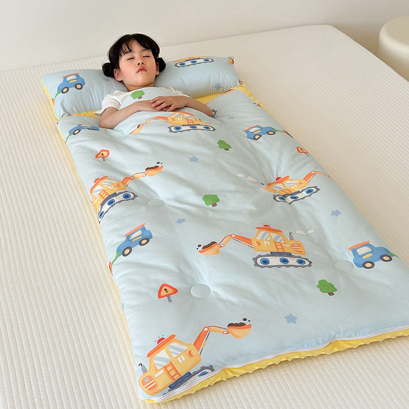 Children's Cotton Sleeping Bag for All Seasons - Anti-Kick Design