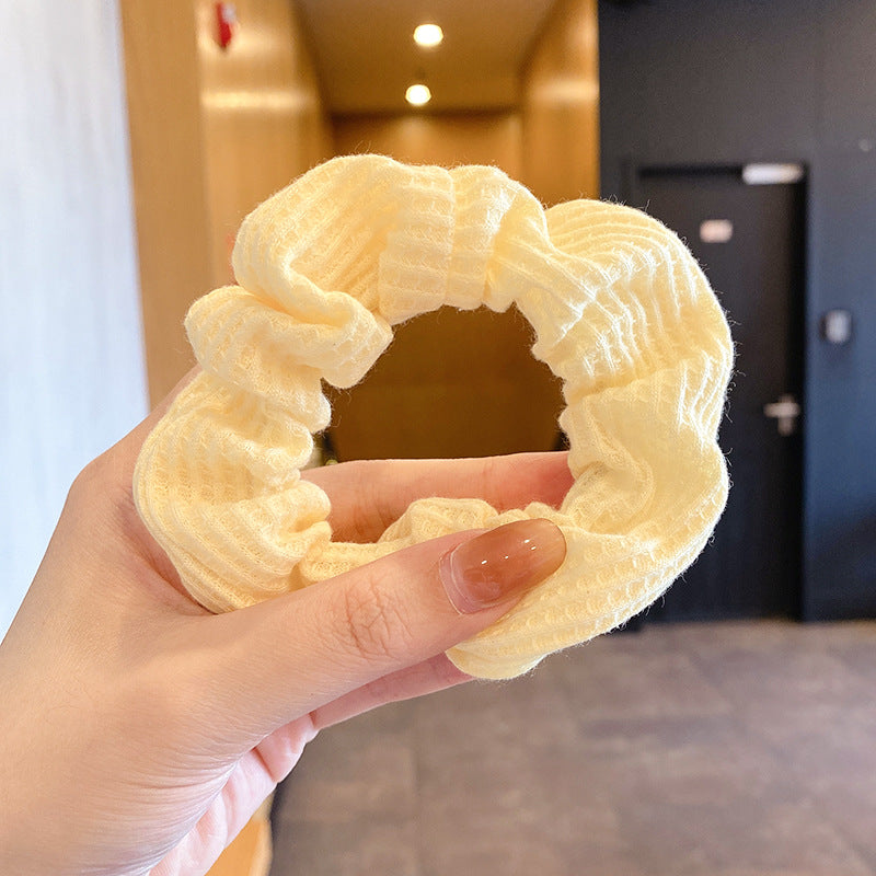 Winter Plush Pork Intestine Hair Ring - Colorful Hair Accessory for Women