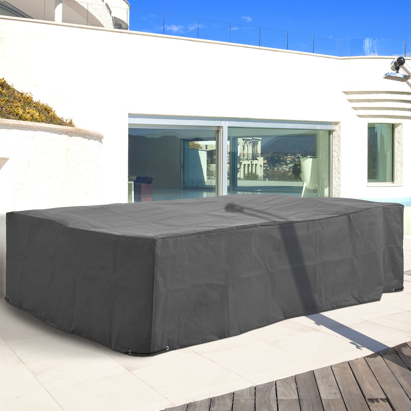 Weatherproof Outdoor Sectional Patio Furniture Cover - Gray