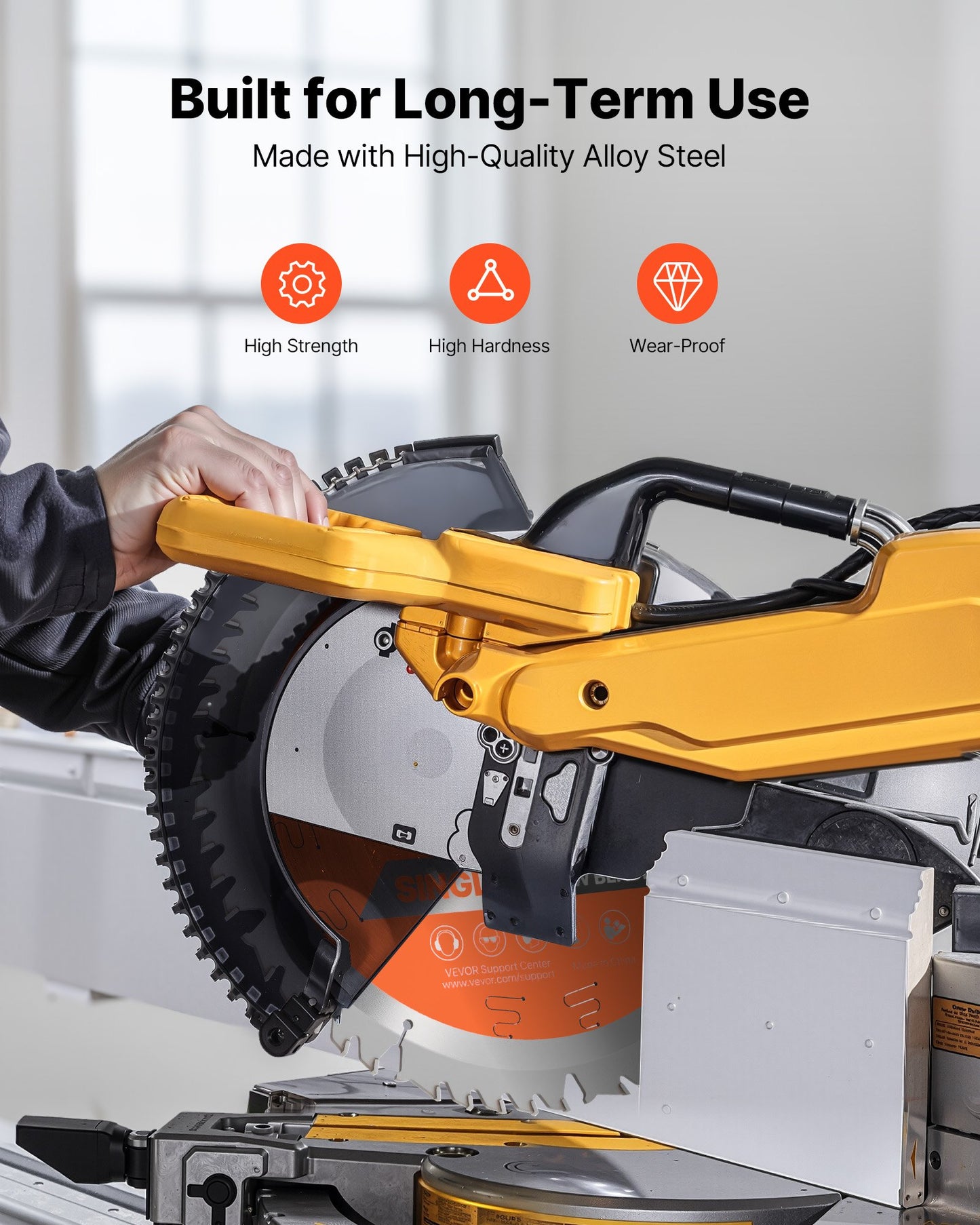 10 Inch Circular Saw Blade with 50 Teeth for Wood Cutting - High Speed Power Tool Accessory