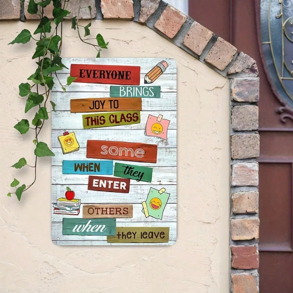 Metal Tin Wall Sign - 20cm x 20cm Decorative Art