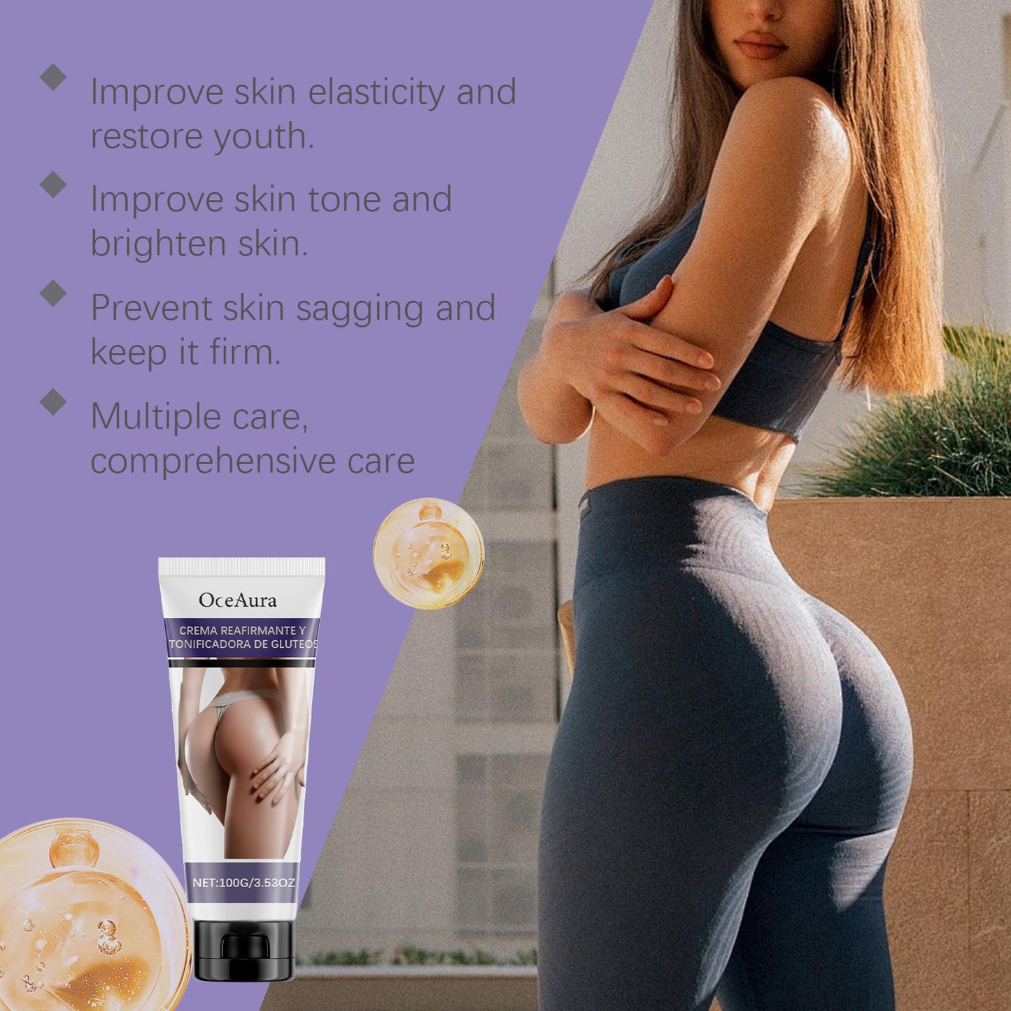 Firming Hip Care Cream for Skin Elasticity & Hydration - Available in 100g/120g