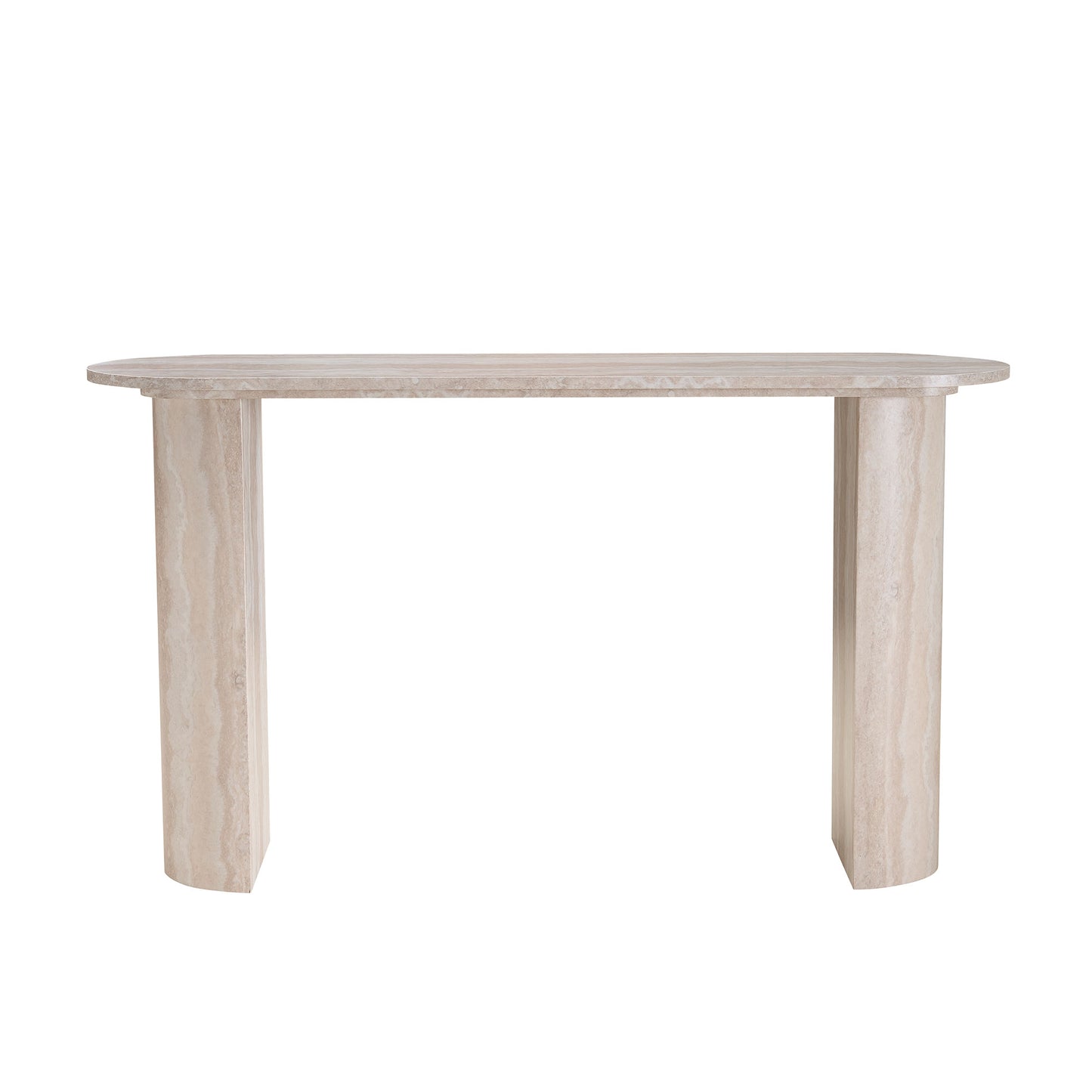 Modern Faux Marble Console Table - 55.12 Inch Entryway Table