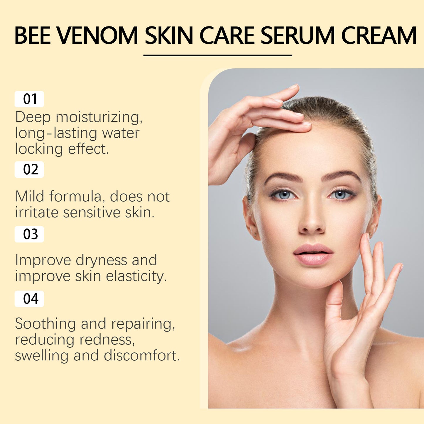 Moisturizing Skin Care Cream for Dry Skin Relief - 50g Nourishing Facial Moisturizer