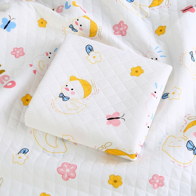 Baby Swaddle Blanket 85x85cm Cotton Newborn Bedding with Animal Prints