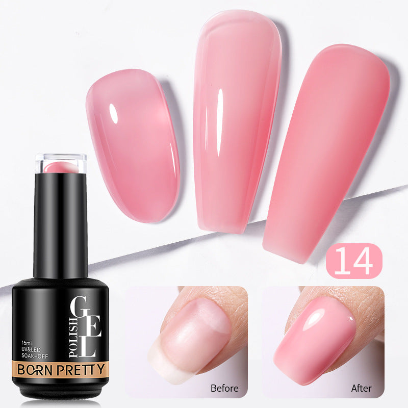 Transparent Gel Nail Powder - Phototherapy Adhesive
