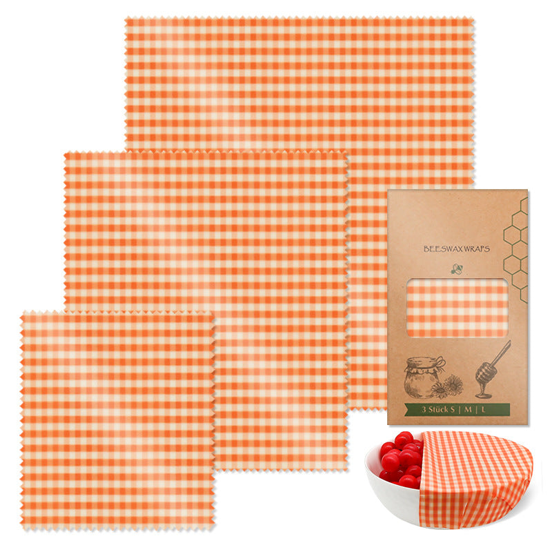 Beeswax Food Wraps Reusable Preservative Cloths Eco-Friendly Food Storage