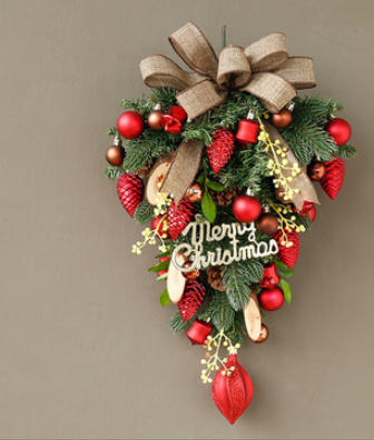 Christmas Wreath Door Wall Hanging Decoration for Festive Home Decor