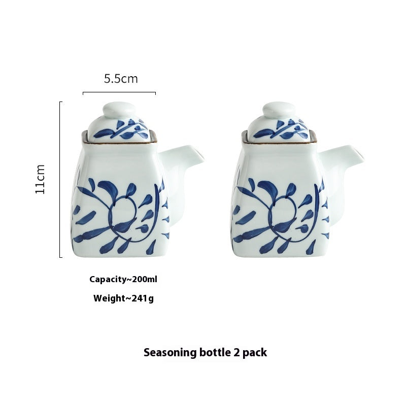 Ceramic Seasoning Bottles Set - Commercial Restaurant Kitchen Storage