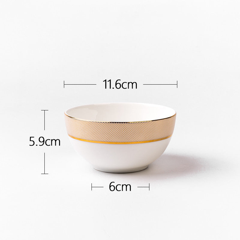 Nordic Style Bone China Dinnerware Set - Plates & Tableware for Home