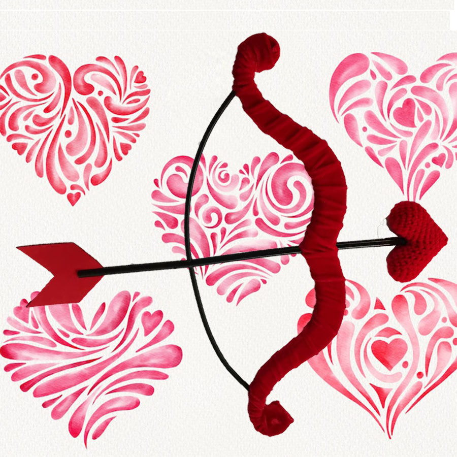 Valentine's Day Love Arrow Decoration for Couples, Holiday Gift, Archer Style