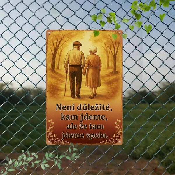 Metal Tin Wall Decoration Sign - 20 cm x 20 cm