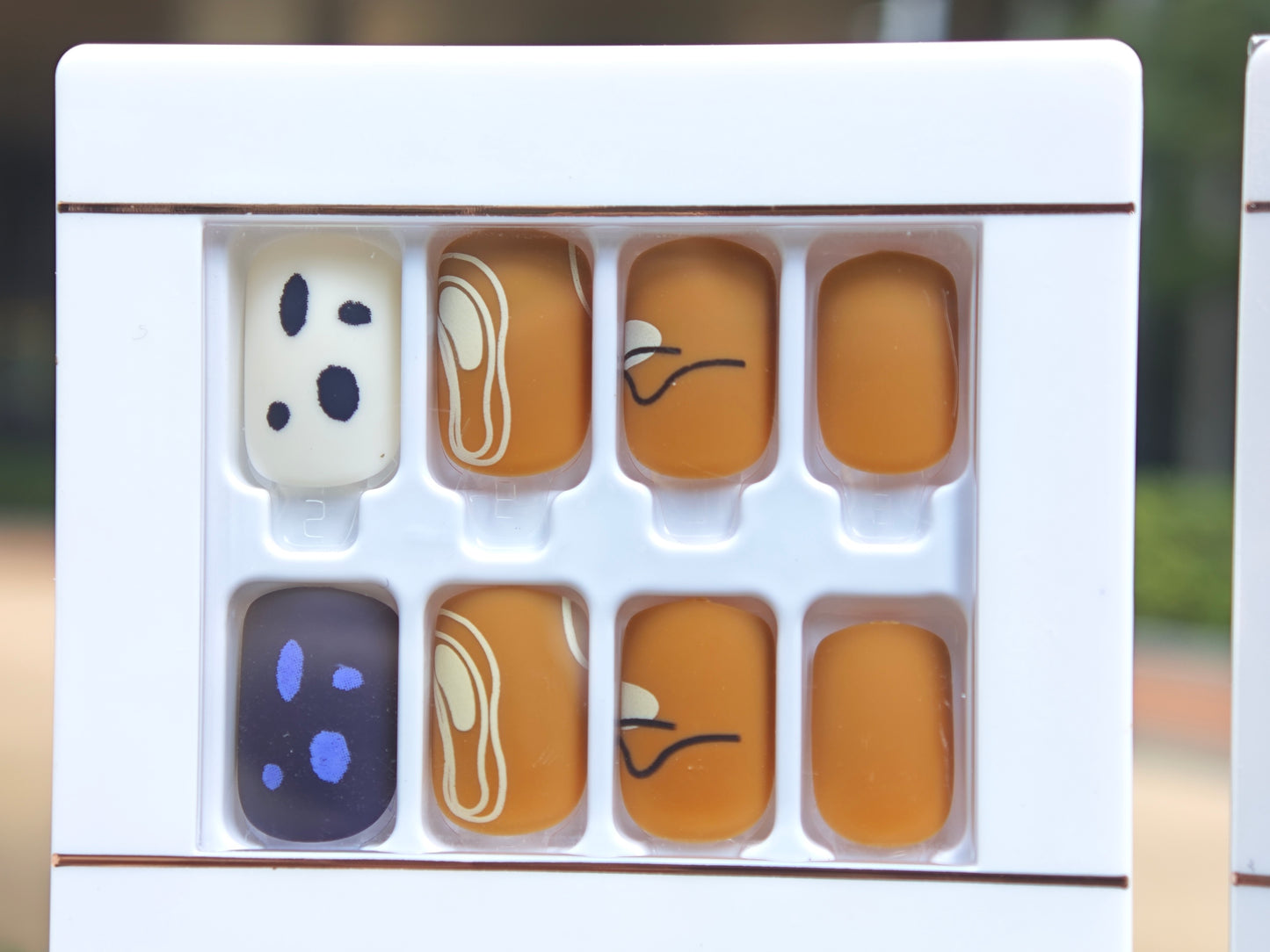 Abstract Line Art Press-on Nails - 10 Piece Minimalist Set
