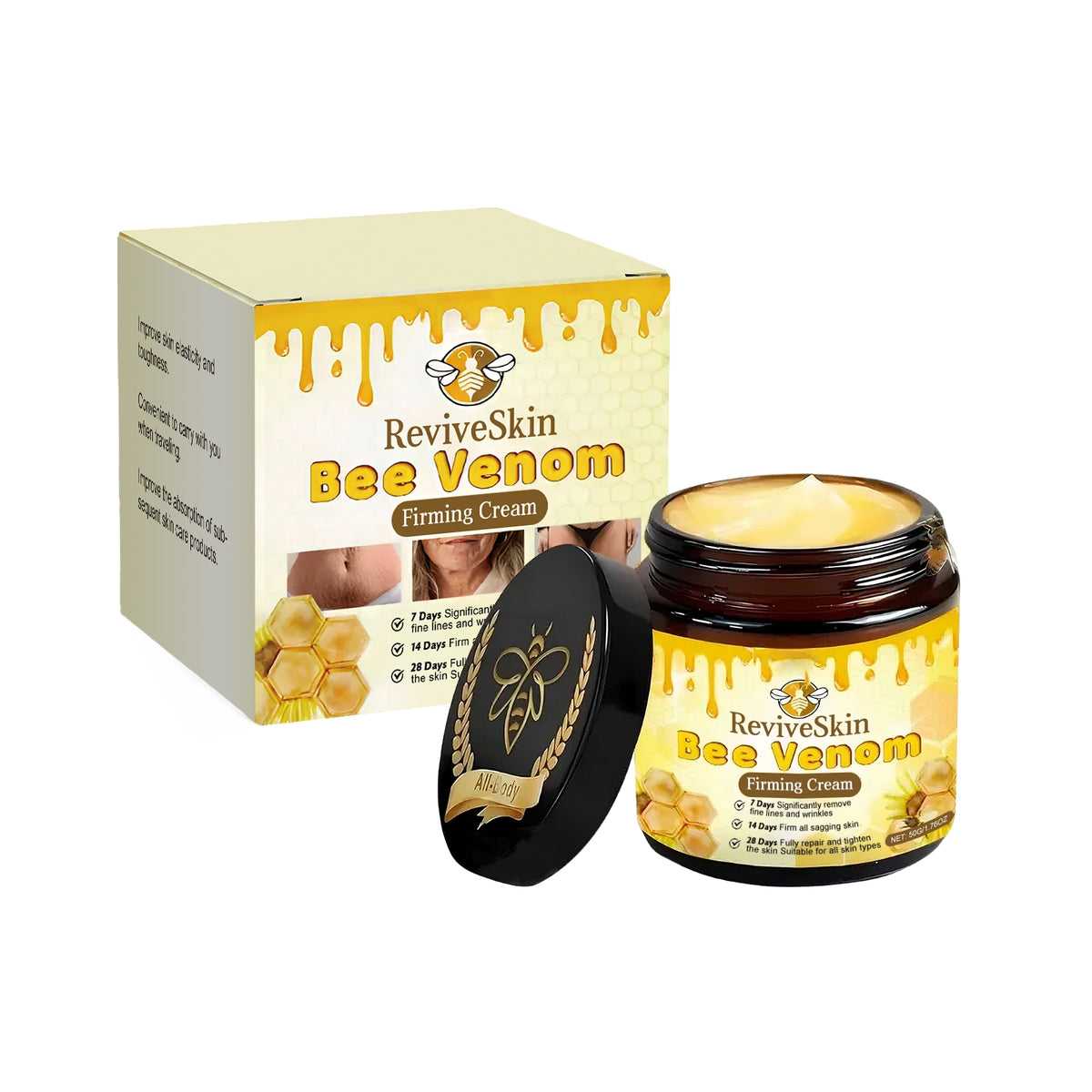 Rejuvenating Firming Body Cream with Hyaluronic Acid & Bee Venom - 50g