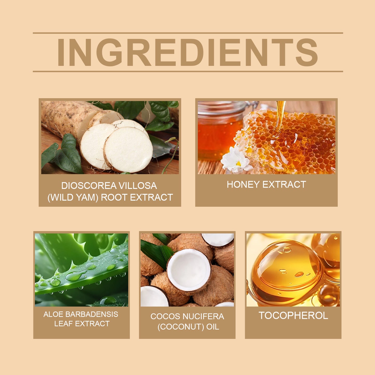 Wild Yam Honey Skin Care Cream - Deep Nourishing Firming Moisturizer