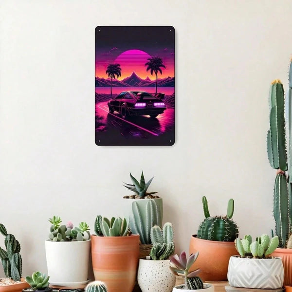Metal Tin Wall Decoration - 20 cm x 20 cm