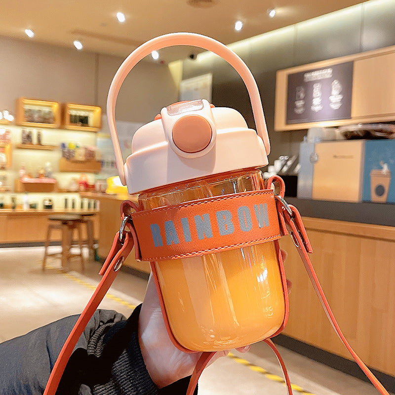 Large Capacity Portable Double Drinking Plastic Water Cup - 700ml