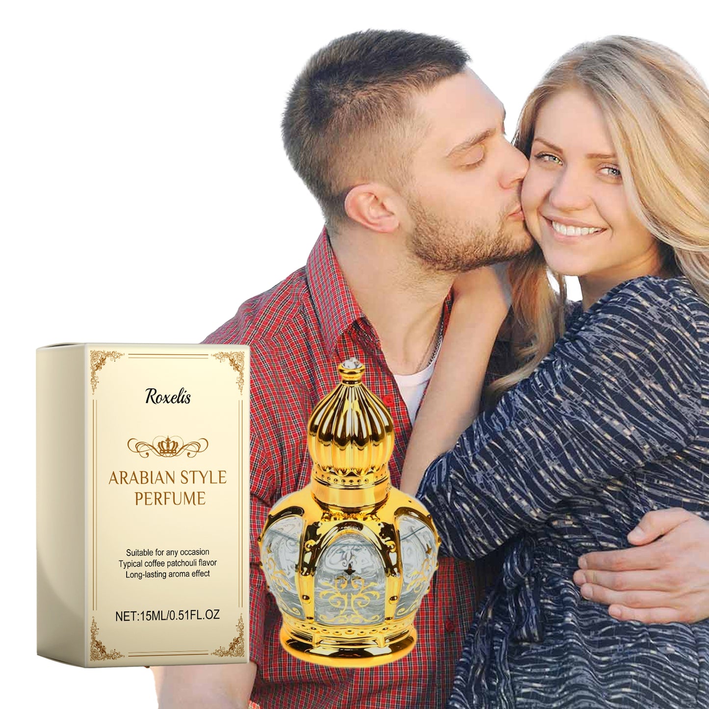 Arabian Coffee & Patchouli Perfume Oil - Long Lasting Unisex Fragrance 15ml