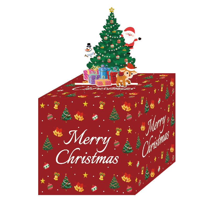 Red Christmas Money Box - Holiday Party Decoration