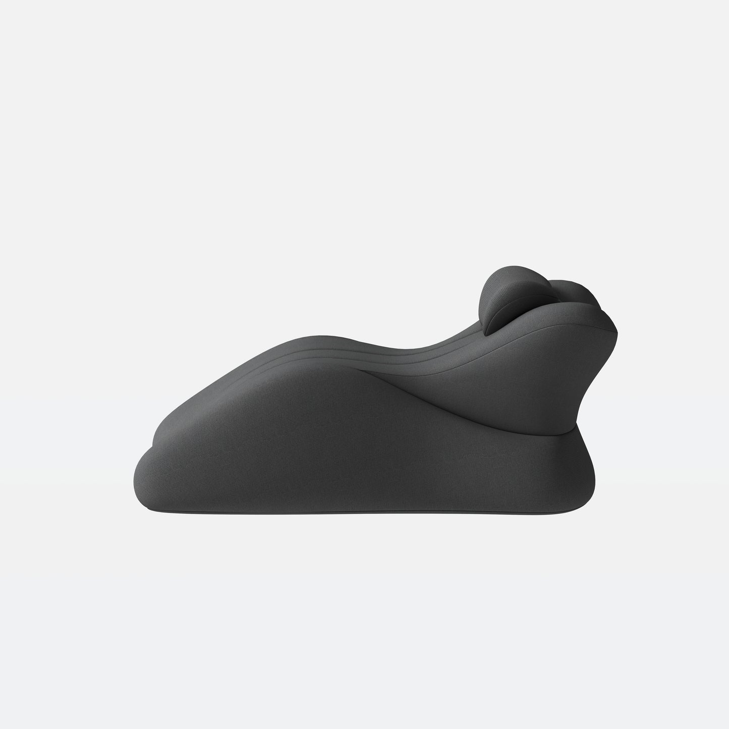 Ergonomic Memory Foam Wedge Pillow for Couples - Dark Grey
