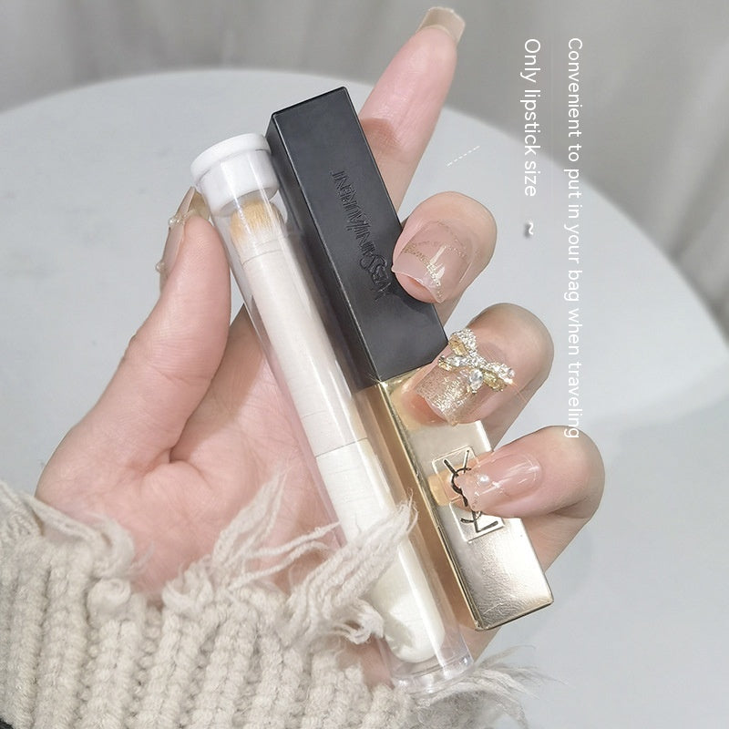 Mini Lip Brush Concealer Brush with Round Head for Makeup - Pink & Yellow Variants