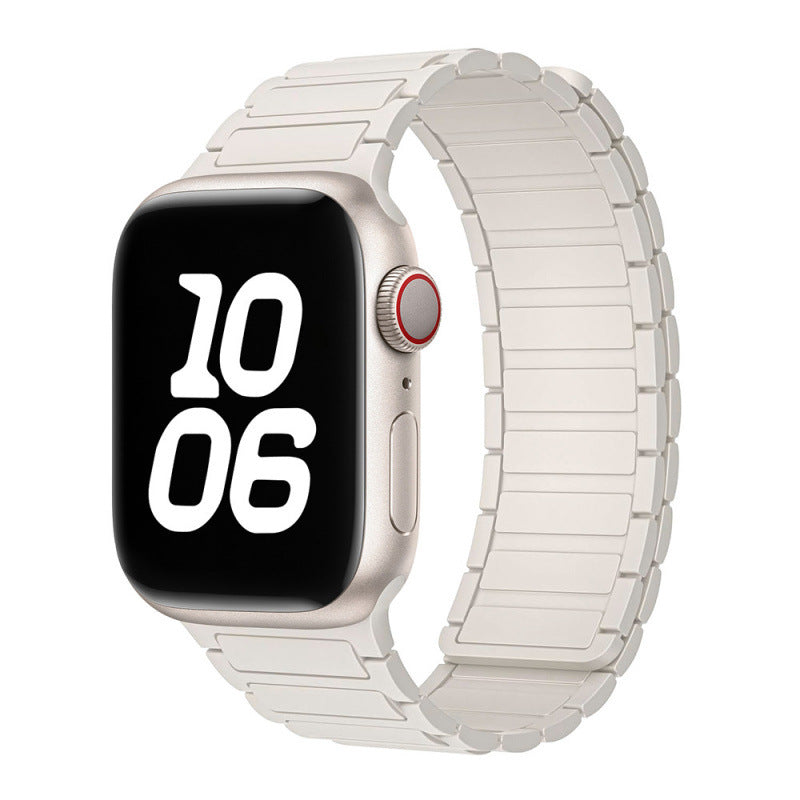 Magnetic Sports Silicone Watch Strap - Compatible with Apple Watch 38-49mm