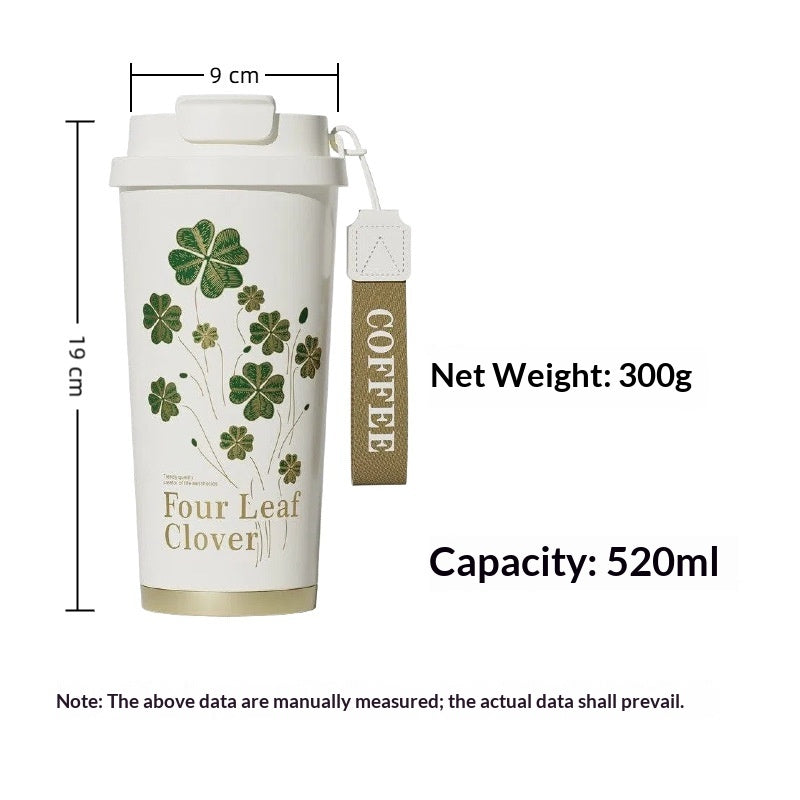 Insulated Stainless Steel Cup with Ceramic Inner Liner 520ml - Multiple Colors