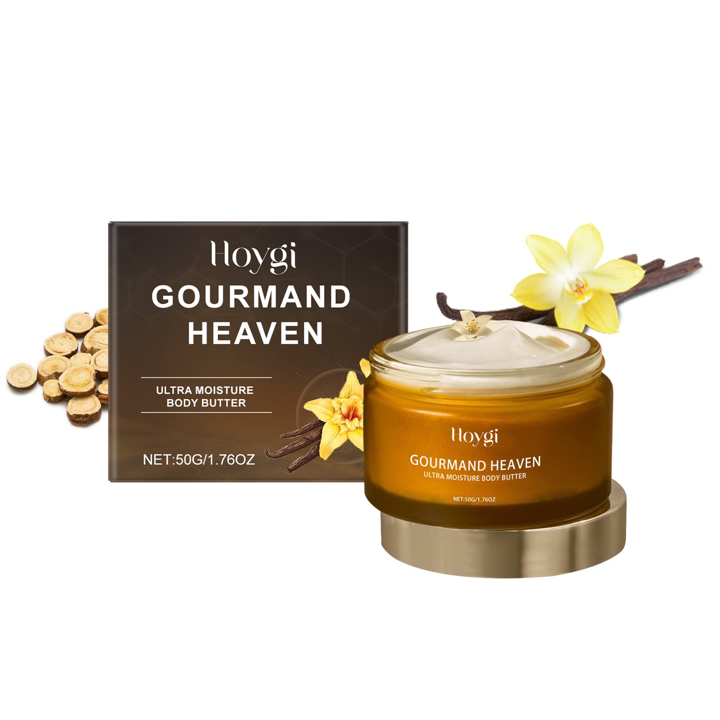 Vanilla Body Moisturizer - Deeply Hydrating & Nourishing Skin Cream - 50g