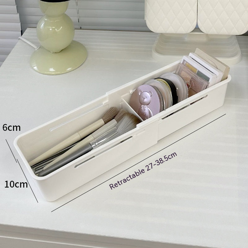 Telescopic Cosmetic Drawer Storage Box - Home Bathroom Organizer