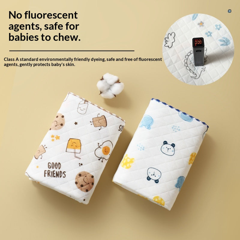 Baby Swaddle Blanket 85x85cm Cotton Newborn Bedding with Animal Prints