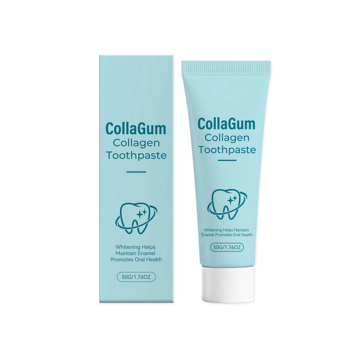 Collagen Brightening Toothpaste 50g - Enamel Care & Whitener