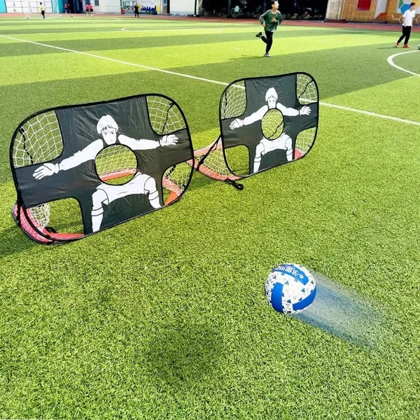 Foldable Pop-Up Soccer Goal Net for Outdoor Sports - Portable Mini Football Goal
