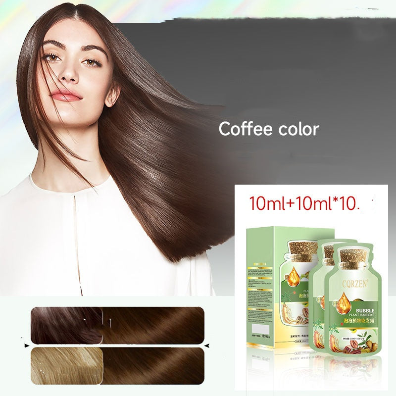 Minimalist Household Plant Bubble Hair Dye Set - Natural Black & Brown