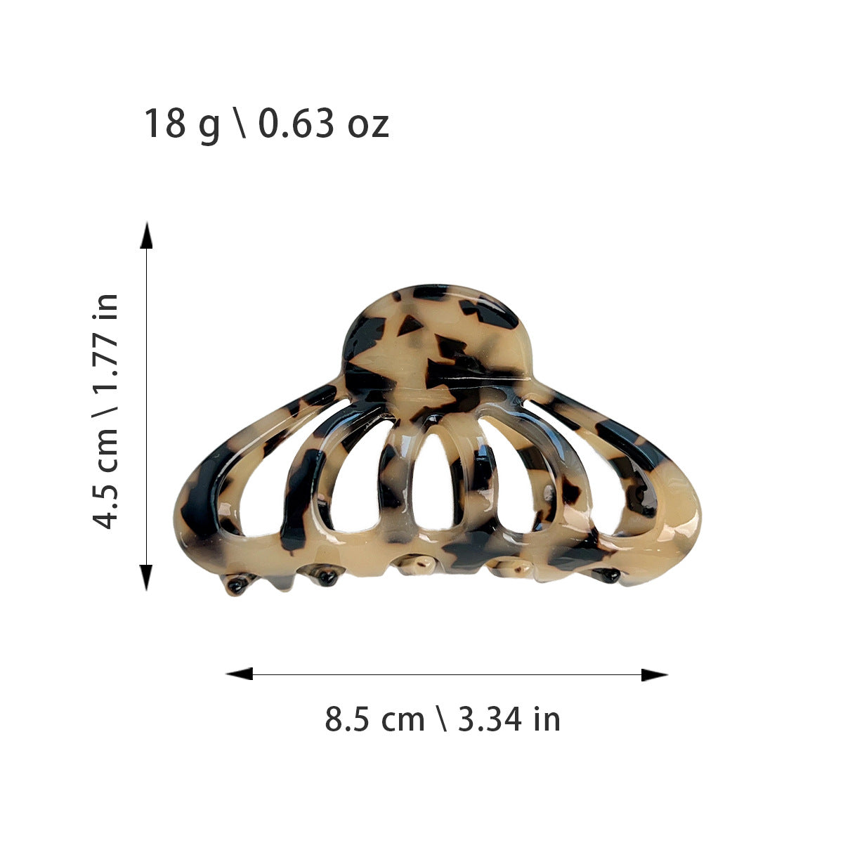 Korean-Style Acetate Lantern Hair Clip Claw Hairpin for Women