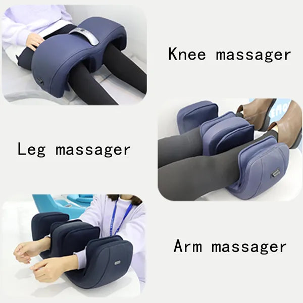 Air Pressure Knee Massager for Pain Relief - Dark Blue